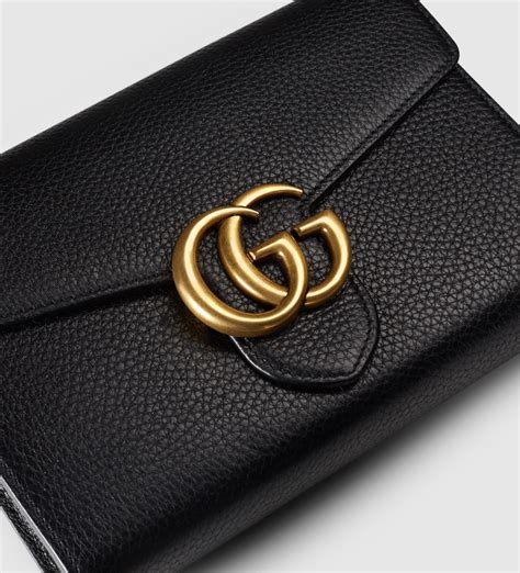 gucci chain wallet purse|Gucci purse wallet authentic new.